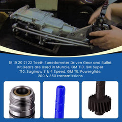 Ciuouient 21-tooth driven gear balances accuracy and durability.