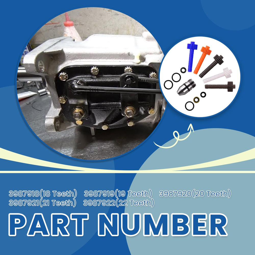 Ciuouient 22-tooth driven gear helps align readings at higher speeds.
