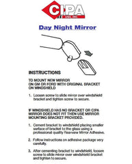 CIPA 32000 10-inch day/night mirror side-mount installation example