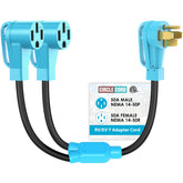 CircleCord RV/EV Y adapter 50A to two 50A outputs for flexible camping power.