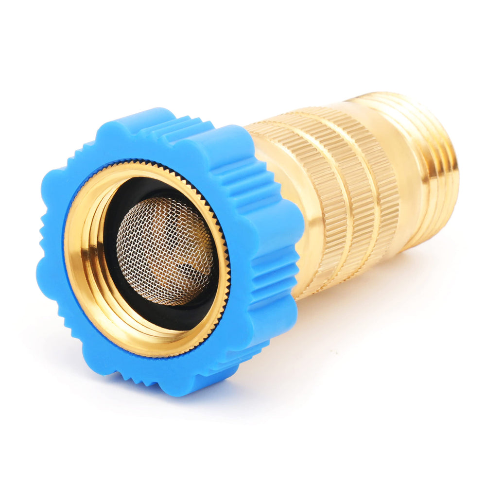 CircleCord RV Hi-Flow regulator brass body ensures durable water pressure control.