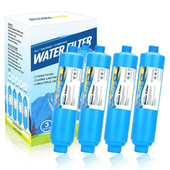 CircleRiver RV inline filter assembly reduces chlorine for clean tasting water on the go.