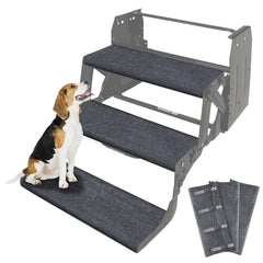 CircleRoad upgraded RV step covers with buckle on 22-inch stairs for secure fit