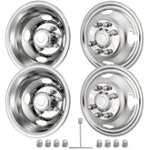 CIRONBOW 17-inch 8-lug wheel simulators front left enhance Ford F-350 appearance