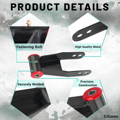 Citumo 410520 replacement shackle packaging label communicates compatibility and purpose for easier fitment