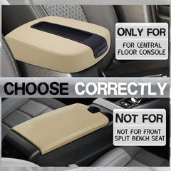 Citumo beige armrest lid aligning with latch for secure closure