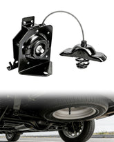 Citumo Silverado spare tire hoist underbody showing secure hold and easy access.