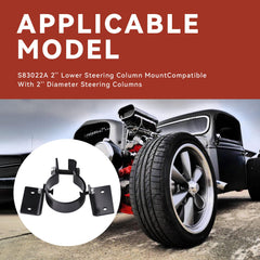 Ciuouient S83022A 2inch-diameter steering-column clamp supports installation