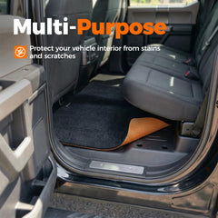 Cizistom garage mat with waterproof backside prevents moisture reaching floors.