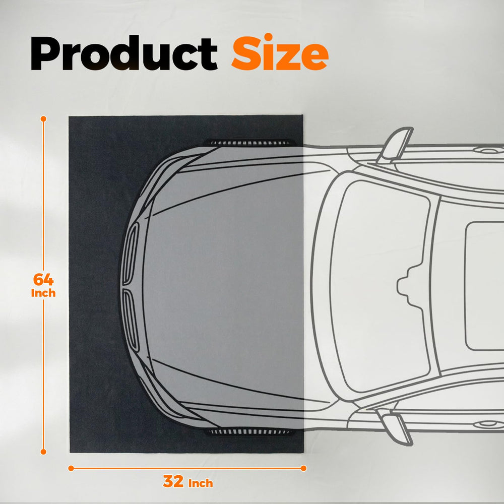 Cizistom mat cut-to-fit design fits custom garage spaces.