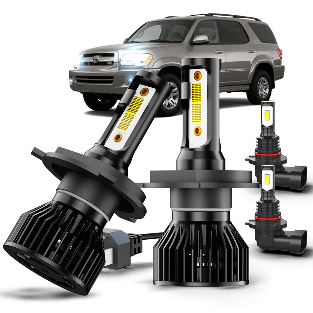 CJZJPV Toyota Sequoia LED bulbs packaging highlights durability and value.