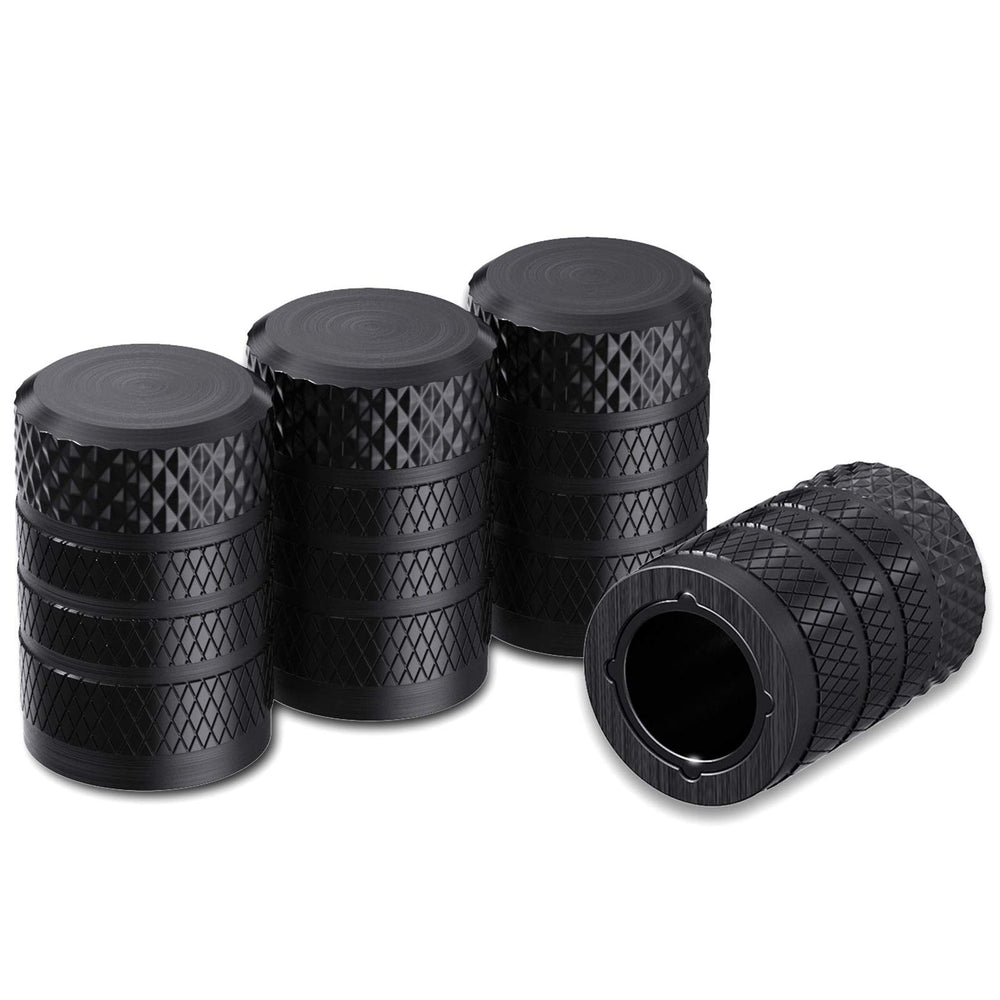 CKAuto black aluminum caps front packaging showing four-piece set and protection