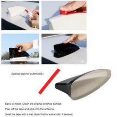 CKE glossy-black top view improves aesthetics while guarding the antenna.