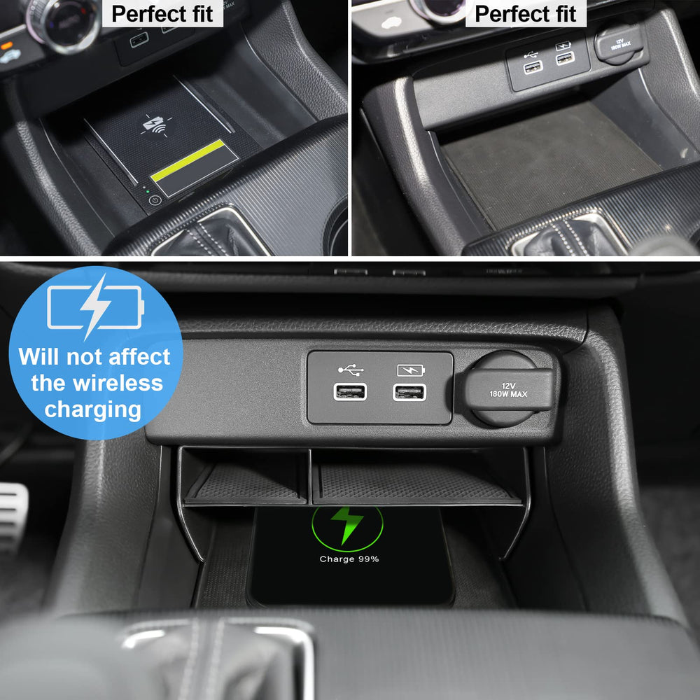 CKE center console organizer anti-slip mats keep items in place during drives