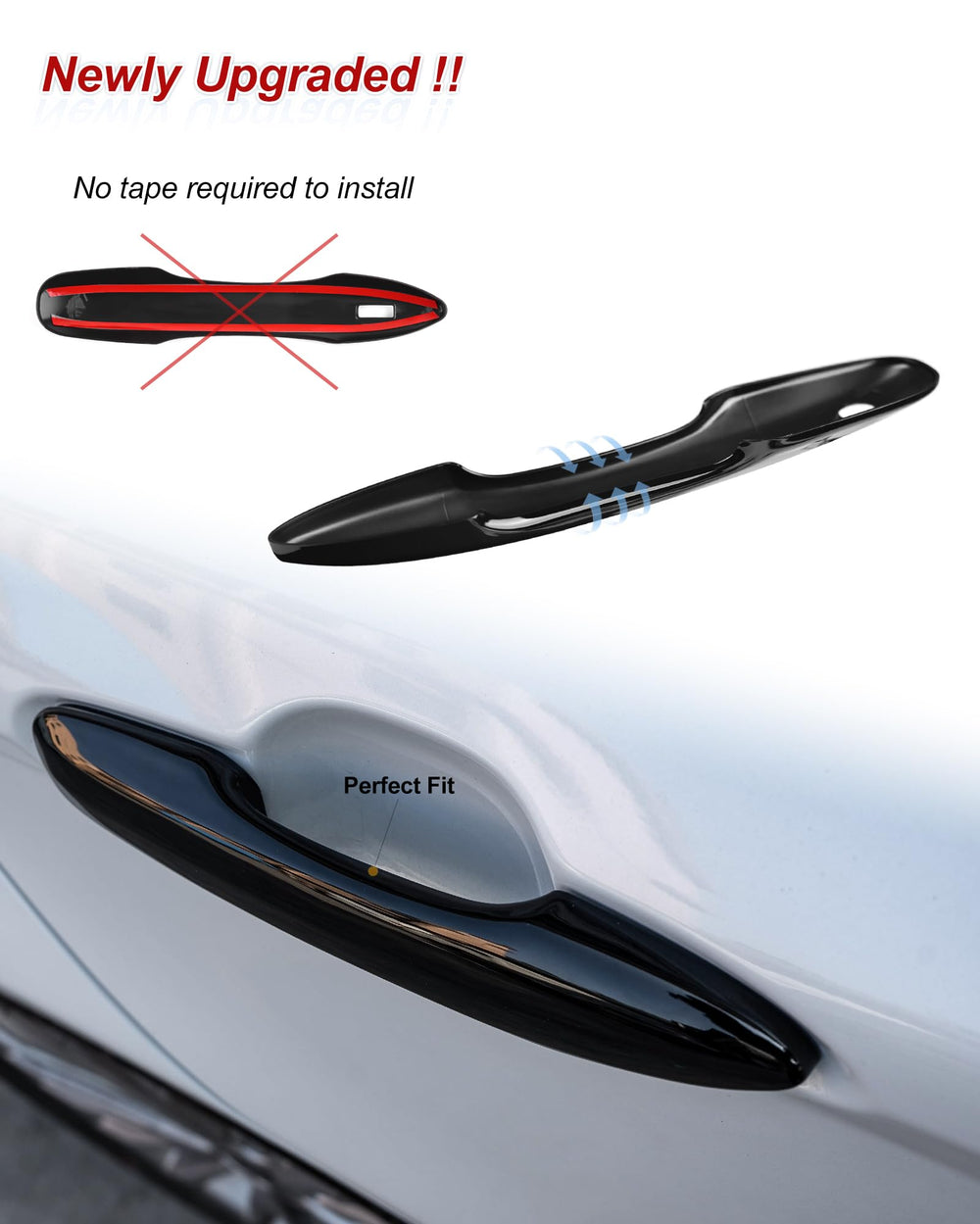 CKE door handle cover for Corolla delivers a sleek finish and scratch protection.