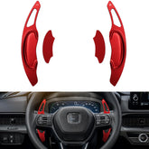 CKE red paddle shifter extension cover top view enhances sporty cabin feel