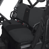 Classic Accessories QuadGear UTV bench seat cover for Polaris Ranger with weather protection.