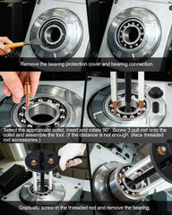 Clatoon 21in1 six collets fit varied bearing sizes