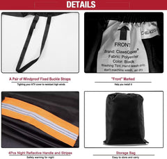 ClawsCover ATV cover 88-inch features air vents for breathability during storage.