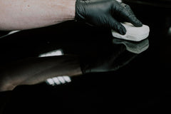 CLEAN. by Pan the Organizer ceramic 8-year finish on a car reveals deep color depth and UV resistance.