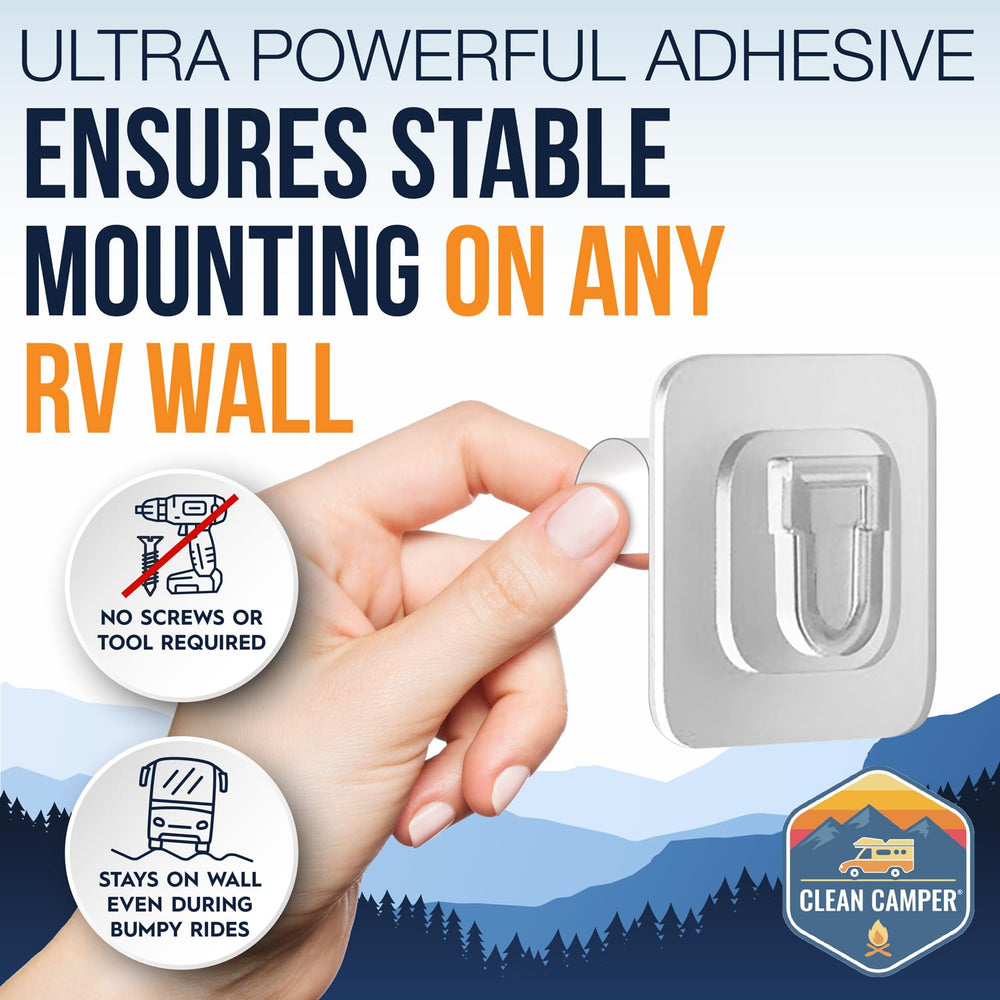 Clean Camper easy-clean routine for a tidy RV bathroom.