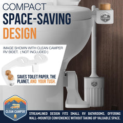Clean Camper quick-drying holder keeps the brush dry and fresh.