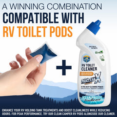 Road-tripping RV user applying ProClean X during travel