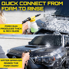 Detailing towel removes soap and debris for a clean finish