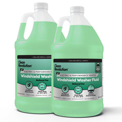 Clean Revolution EV Windshield Fluid 2-pack front view for winter readiness.