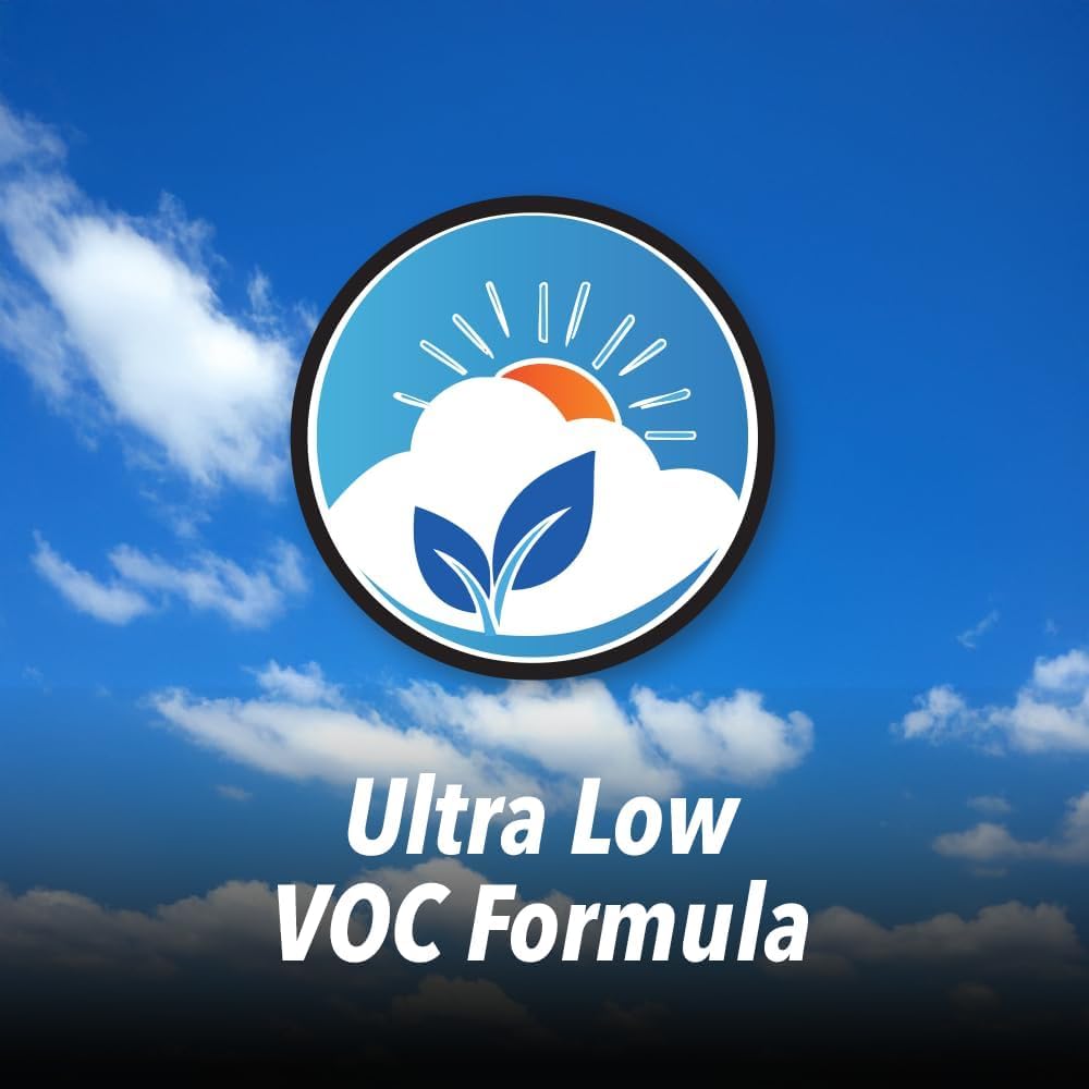 Clean Revolution lab-tested formula graphic emphasizes ultra-low VOC and clean air.