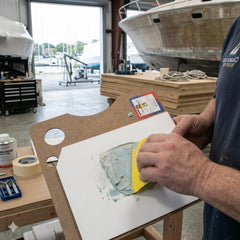 Clean Sheets CS-55 peel-off top sheet reveals fresh surface for the next job.