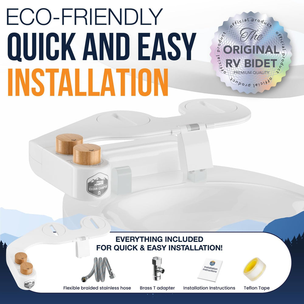 Clean Camper adjustable water pressure tailors comfort for sensitive skin.