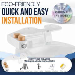 Clean Camper adjustable water pressure tailors comfort for sensitive skin.