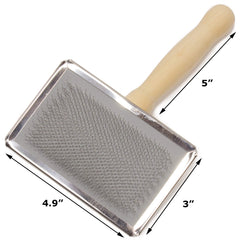CleanSheep kit in use to fluff and renew a brushed fleece