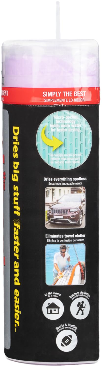 CleanTools Absorber XL swiftly lifts water from panels after washing.
