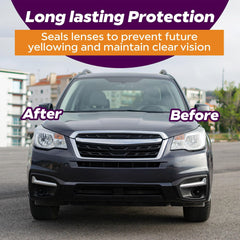 Clear Lights Tech removal of yellowing and oxidation on lenses.