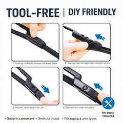 CLEARGO graphite-treated edge delivers smoother, quieter wiping