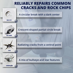 Clearshield kit in use on a vehicle windshield during a repair