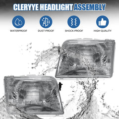 Two-assembly CLERYYE headlight package to replace worn units quickly