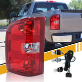 CLERYYE tail light left driver side for Silverado with chrome housing improves visibility