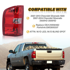 CLERYYE tail light showcasing waterproof and dustproof design for Silverado