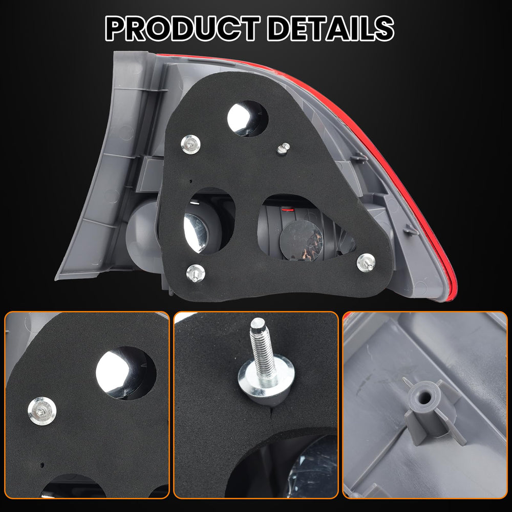 Clidr tail light left seal detail highlighting weatherproof sealing.