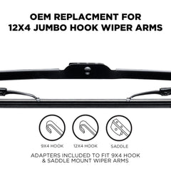 Clix Wipers steel-frame wiper with reinforced construction for stable wipe