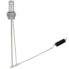 CLLOMAGY oil tank gauge front view with durable steel housing for outdoor or basement tanks.