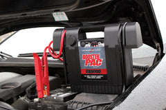 Industrial-grade hot jaw clamps secure connections during jump starts.