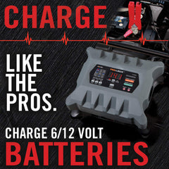 PL2320 charging 6V and 12V modes for safe battery restoration.