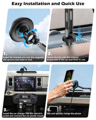 CloudValley soft silicone contact surface protects the Bronco dash from scratches.