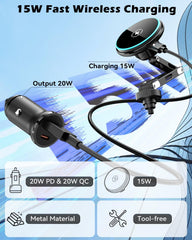 CloudValley 360-degree swivel enables flexible viewing for GPS navigation.