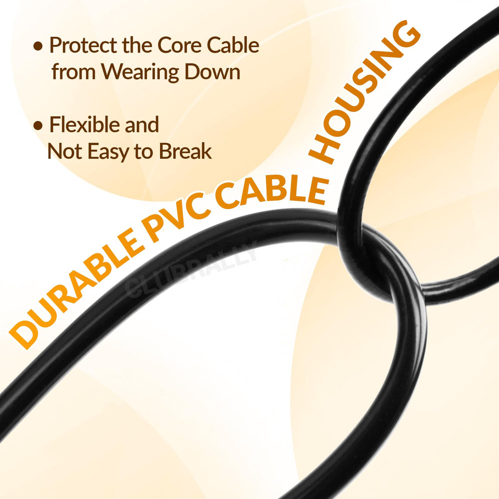 ClubRally end fittings secure cable connections for reliable throttle action.