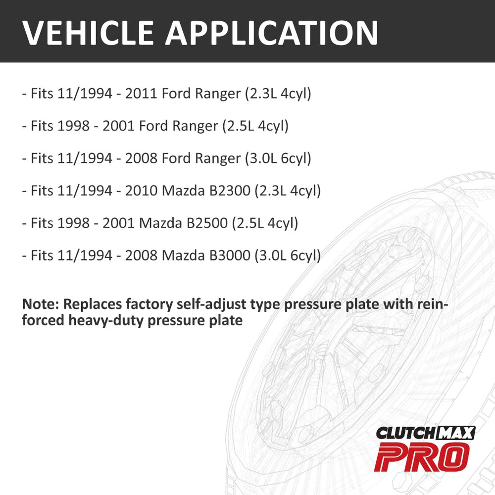 ClutchMaxPRO concentric slave cylinder unit ensures reliable actuation for smooth shifts.